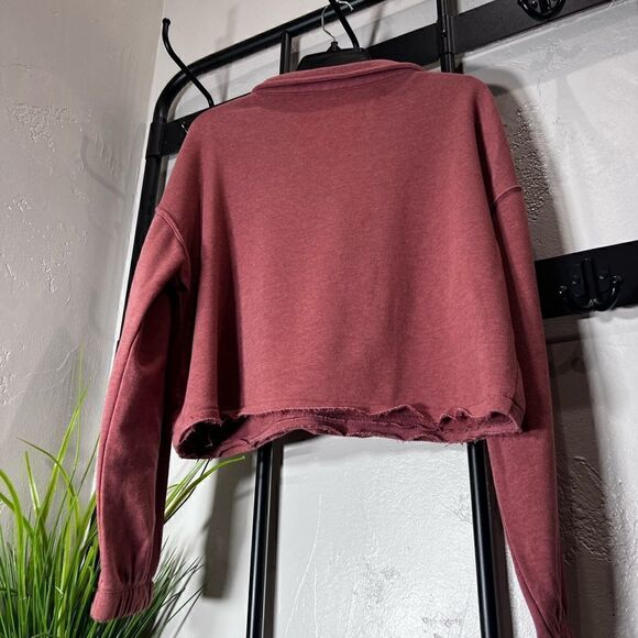 SO fleece cropped, lounge life polo, size large - Picture 7 of 13